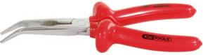 KS Tools CLASSIC Flachrundzange gebogen rot 160mm - Bild 1