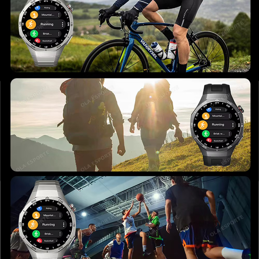 Ola Esporte Smartwatch für Damen und Herren in Silber mit HD-Display, Bluetooth-Anruffunktion und Gesundheitsüberwachung, kompatibel mit Android und iOS - Bild 4