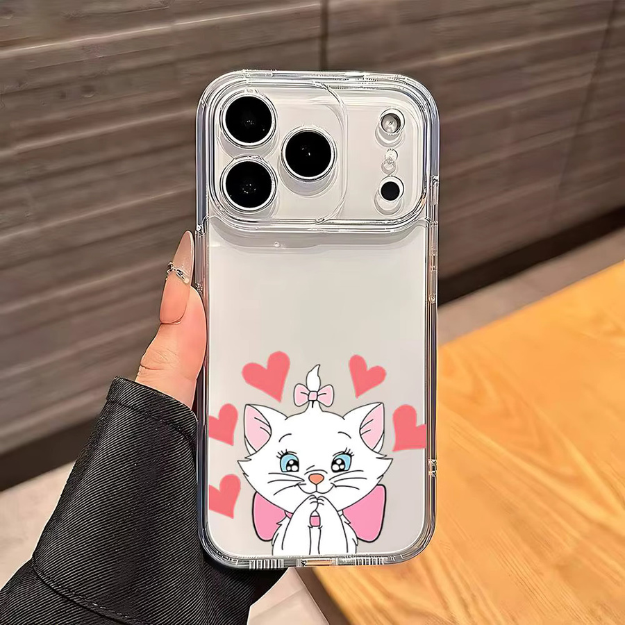 Mesuca Magnetische Silikonhülle für iPhone in Transparent mit Aristocats Marie Katzen-Design - Bild 3