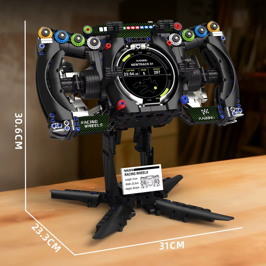wishiot Simulations-Rennwagen-Lenkrad Modellbausatz, Fahrzeuge - Bild 3