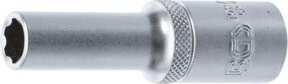 BGS Steckschlüssel-Einsatz Super Lock tief 10270, Antrieb 1/2 Zoll, Schlüsselweite 10 mm, Farbe Silber - Bild 1
