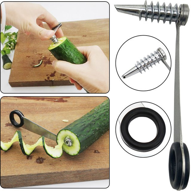 Aihogard Multifunktionaler Spiralizer aus Edelstahl in Silber - Bild 1