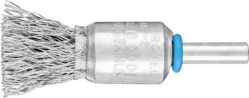 PFERD Pinselbürste POS PBU 1516/6 ungezopft aus Edelstahl mit 0,35 mm Drahtstärke in Blau und Silber - Bild 1