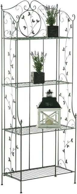 CLP Standregal Arona in Antik-Grün aus Metall, B/T/H: 33,0 x 60,0 x 158,0 cm - Bild 1