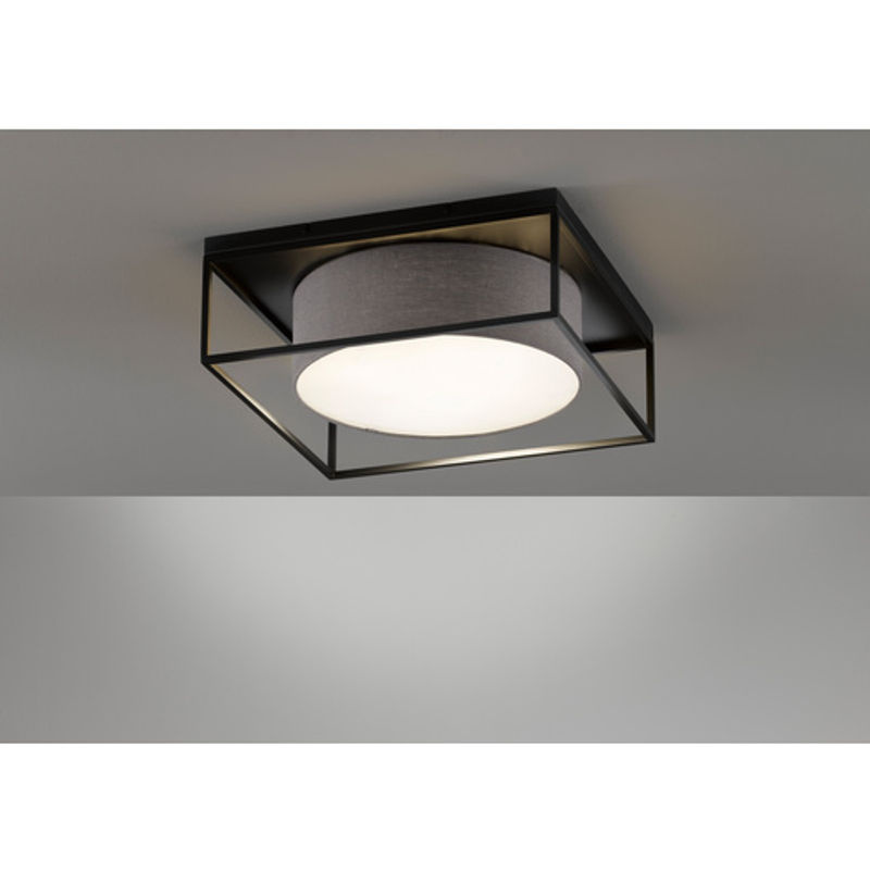 Fischer & Honsel Deckenleuchte Carre aus Metall in Schwarz mit E14 Fassung - Bild 2