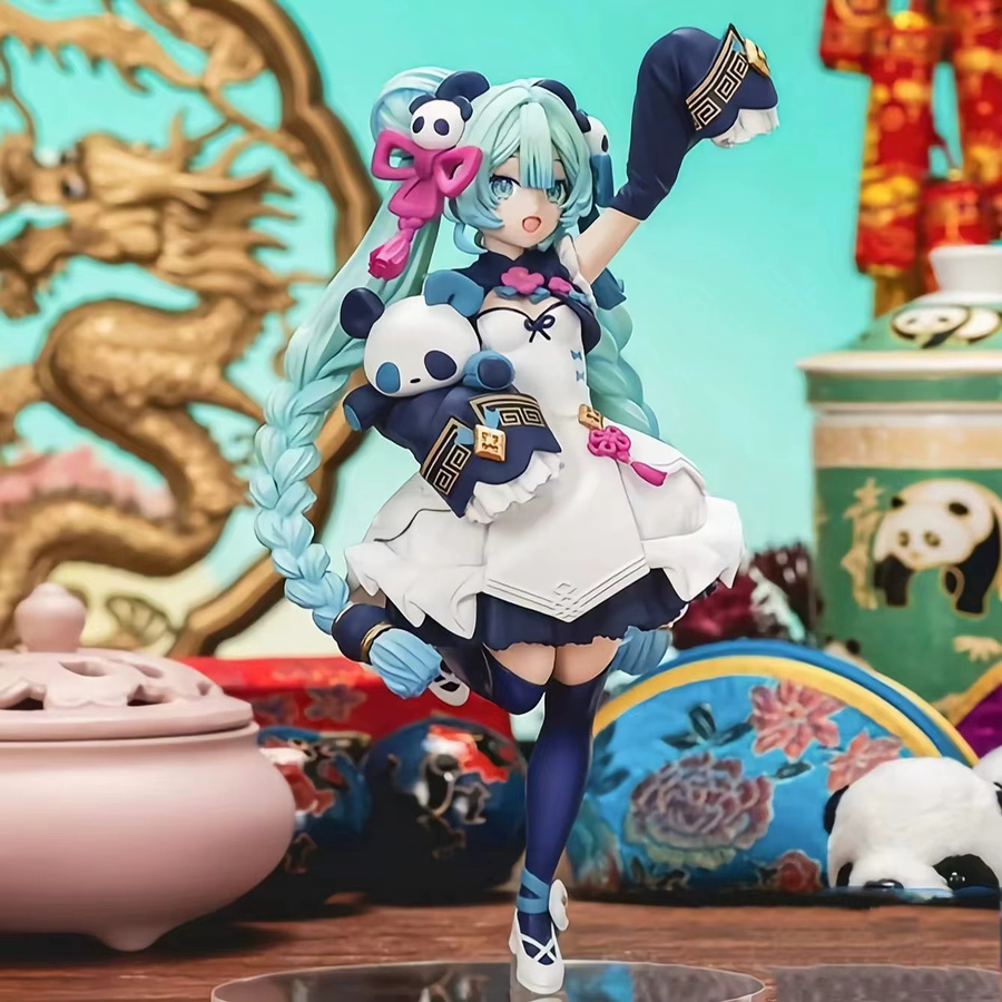 Panda Mädchen Anime Sammlerfigur, Kunststoff, Bunt / Mehrfarbig - Bild 3