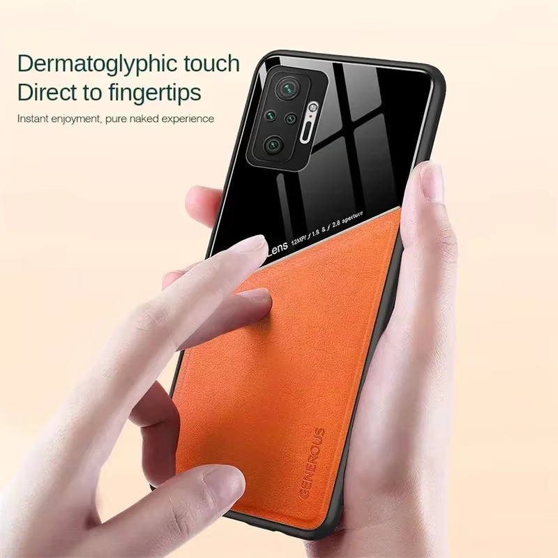 Luxus Leder Schutzhülle mit Magnetfunktion für Xiaomi Redmi Note 13 12 11 10 Pro Plus 5G 4G 12S 11S 10S 10T in Grün - Bild 3