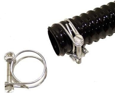 2 Stück Aquafix Schlauchklemmen aus verzinktem Metall für Spiralschläuche, Farbe: Silber, Durchmesser: 37-42 mm (1 1/2") - Bild 1