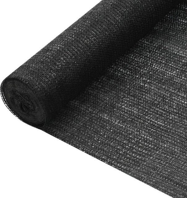 vidaXL Zaunblende aus HDPE in Schwarz, semi-transparent, Breite: 180 cm, Länge: 5000 cm - Bild 1