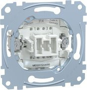 Merten Ausschalter-Einsatz 2-polig 10AX 250V AC MEG3112-0000 in Weiß oder Silber - Bild 1