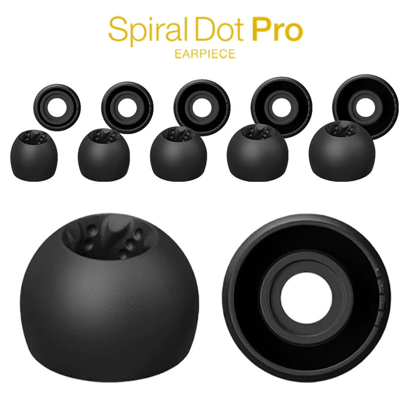 JVC FX12 Spiral Dot Silikon-Ohrstöpsel für In-Ear-Kopfhörer in Schwarz - Bild 6