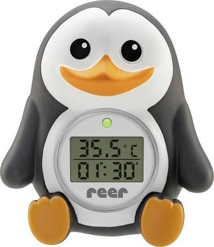 Reer Baby-Badethermometer MyHappyPingu in Schwarz - Bild 1