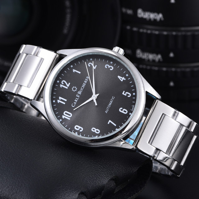 Carl F. Bucherer Armbanduhr, Quarz, Edelstahl, Schwarz, Herren - Bild 1