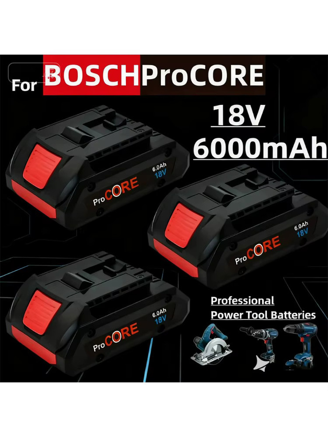 Bosch Professional Ersatz Akku für ProCORE18V Lithium-Ionen-Akkus BAT609 und BAT618 in Schwarz - Bild 6