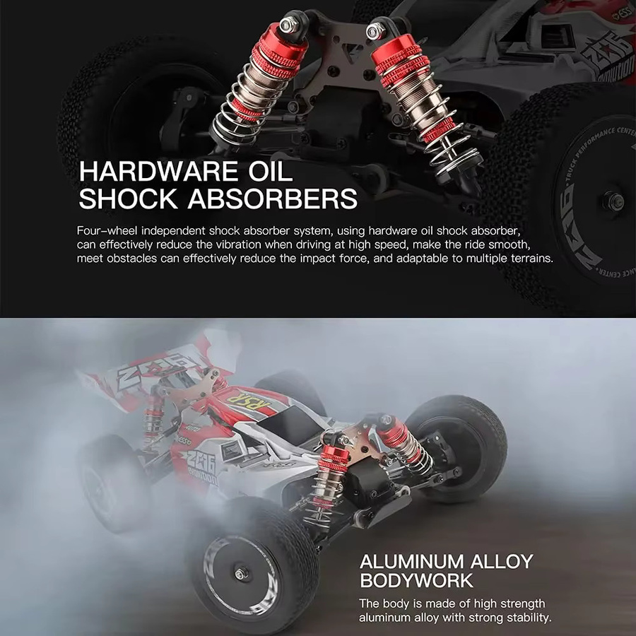 WLtoys 144001 Hochgeschwindigkeits-Rennwagen, 1:14, RC Offroad-Auto, ferngesteuert - Bild 3