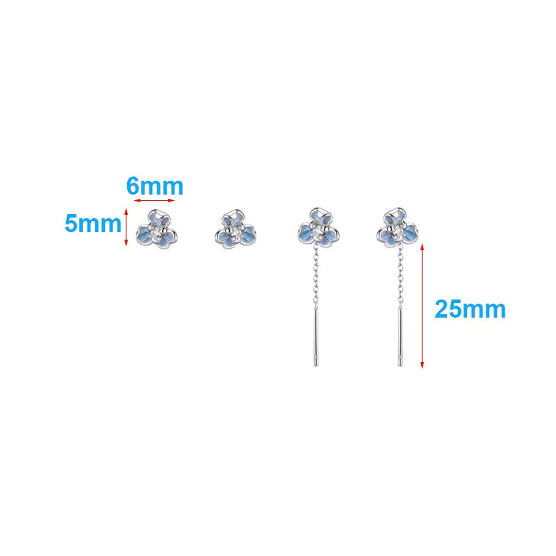 INZATT Ohrstecker, 925 Silber, Zirkonia, Damen - Bild 2