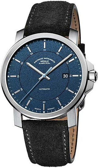 Mühle Glashütte Armbanduhr, Automatik, Edelstahl, Blau, 42,4 mm, Herren - Bild 1
