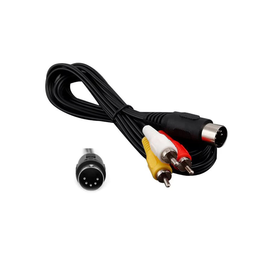 xunbeifang AV-Audio-Video-Kabel für SEGA Mega Drive 1 und Genesis 1 mit 3 RCA-Anschlüssen, Länge: 1,8 m - Bild 6