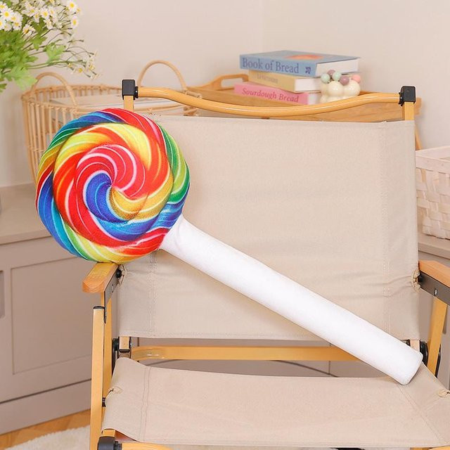 Regenbogen-Süßigkeit Lutscher Plüschtier, 70cm, Bunt, ab 14 Jahren - Bild 1