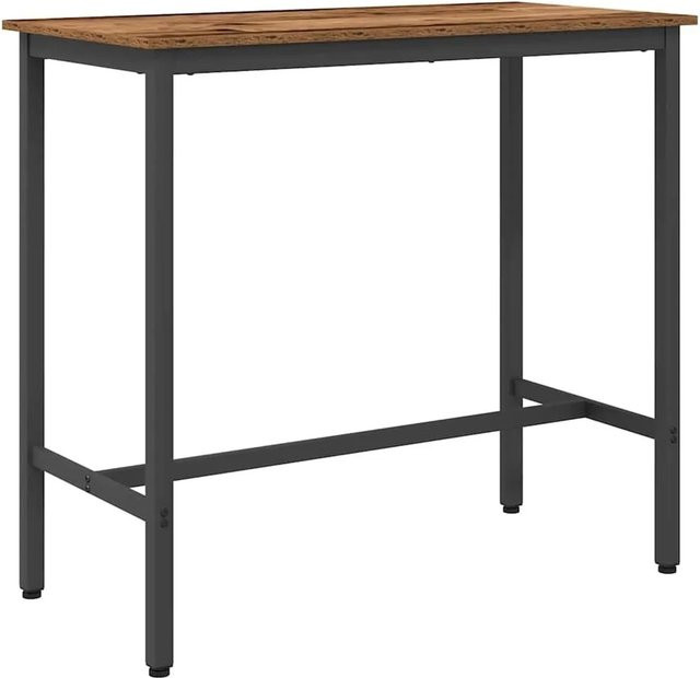 vidaXL Tisch aus Altholz und Stahl in Braun B/T/H: 100 x 50 x 90,5 cm - Bild 1