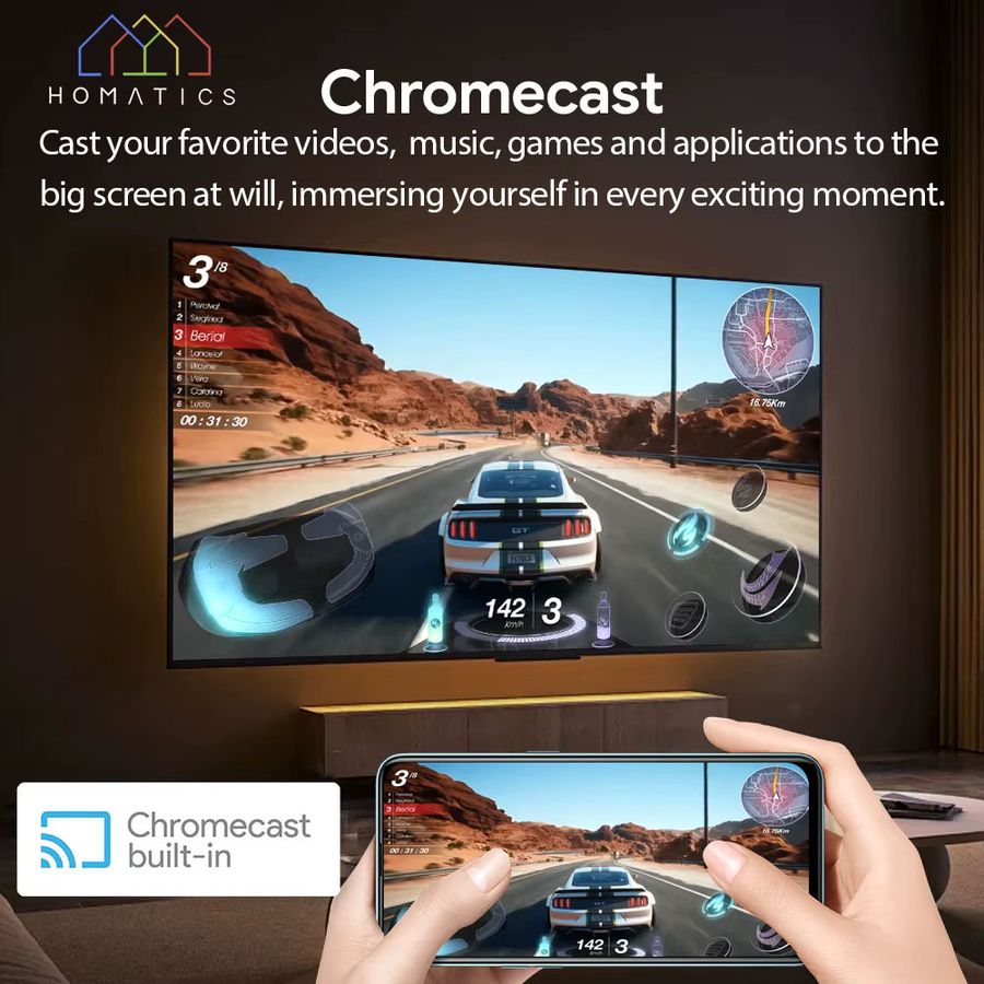 Homatics Box R 4K Plus Android TV 14 Streaming Box mit Netflix und Google Zertifizierung, 4G/32G, Amlogic S905X4, DTS Dolby Audio, AV1, Wifi6 und Bluetooth 5.0 - Bild 6