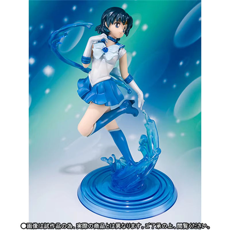 Bandai Sailor Moon Kristall Sailor Mercury Mizuno Ami Action Figure Statue aus PVC in Blau, Höhe: 17 cm - Bild 4