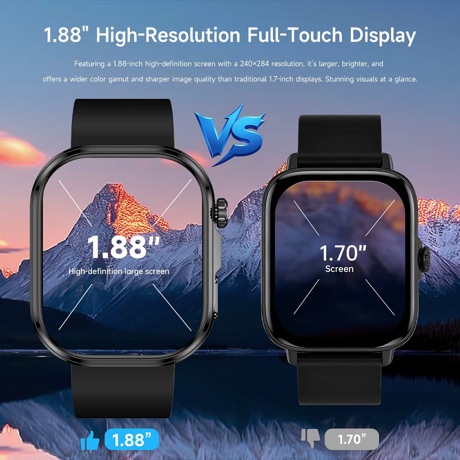 ChiBear Smartwatch, Schwarz, Silikon, Herren - Bild 2