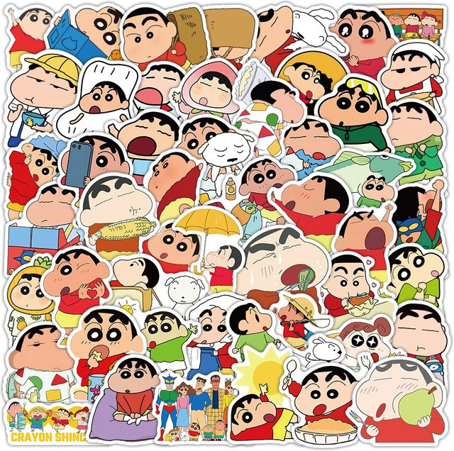 Keeppley Crayon Shin-chan Graffiti Aufkleber, 53-teiliges Set - Bild 1