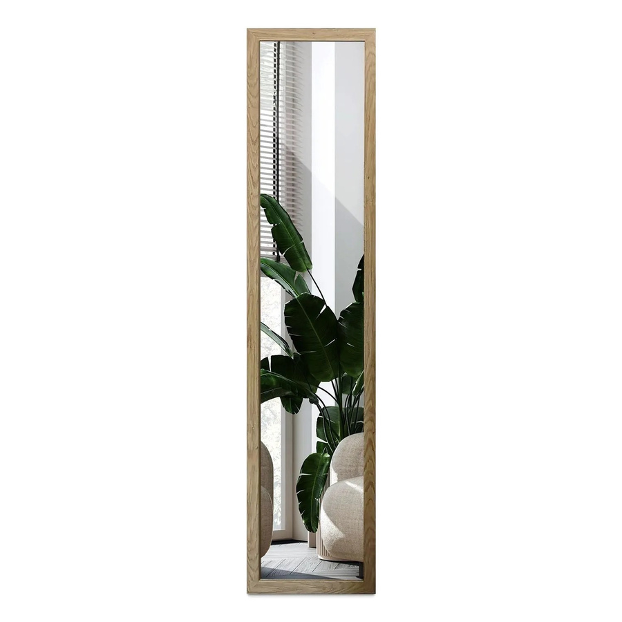 Wallfluent Ganzkörperspiegel als Standspiegel aus Holz in Eiche, B/H: 36 x 156 cm - Bild 2