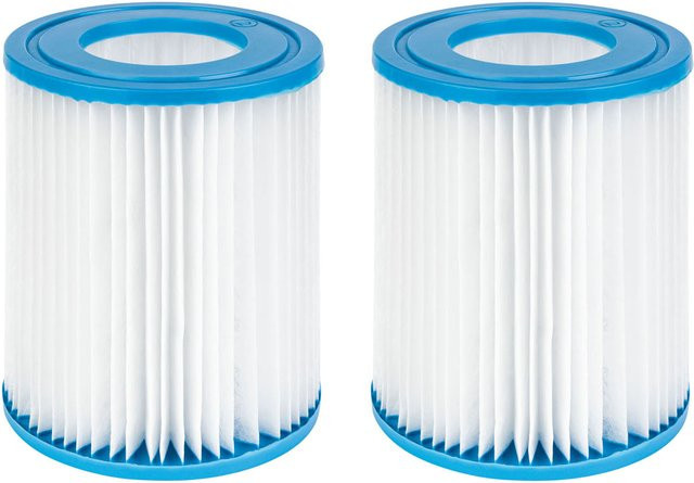 CRIVIT Universal Filterkartuschen aus Papiervlies, 2 Stück, Durchmesser: 10,6 cm, Höhe: 13,6 cm - Bild 1