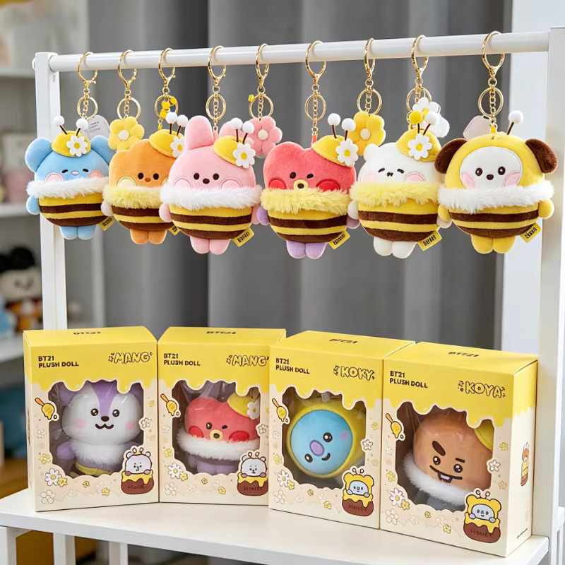 BT21 Minini Honey Bee, Bienen-Puppe, Schlüsselanhänger - Bild 3