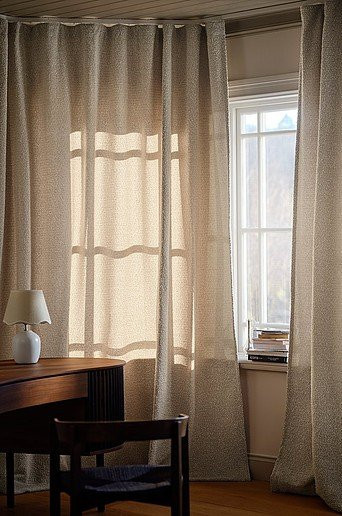 Jotex MOLLY Bouclé-Vorhang beige, semi-transparent, modern - Bild 1