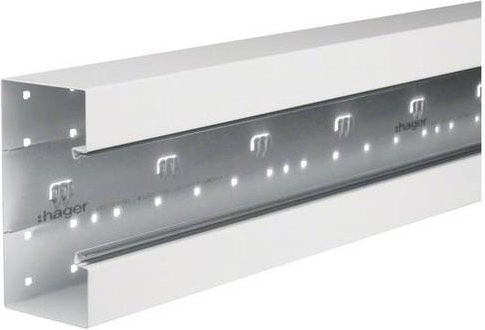 Hager Brüstungskanal Unterteil BRS8517019016 aus Stahl in Weiß, B: 170 mm, L: 2000 mm - Bild 1
