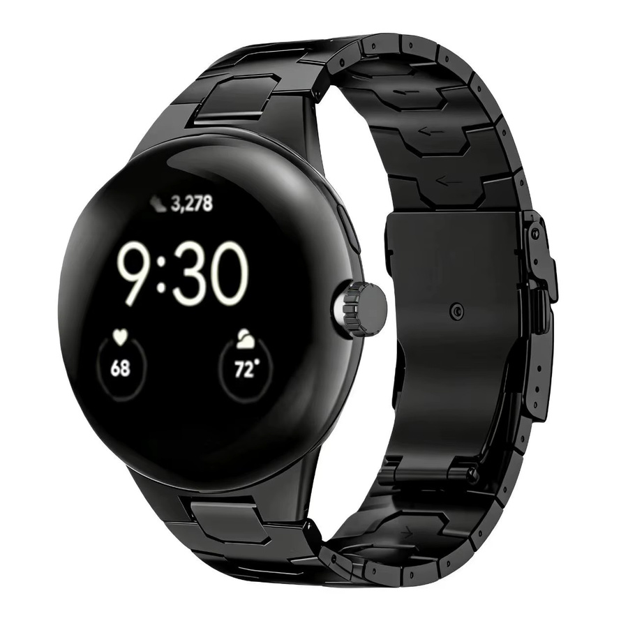 Uhrenarmband Titan, Metallgliederarmband, Google Pixel 4 5 45mm, Unisex - Bild 1