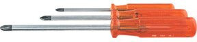 PB Swiss Tools Schraubendreher-Satz für Phillips mit Kunststoffheft in Orange und Transparent, Größe 4 - Bild 1
