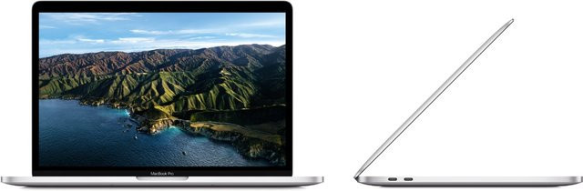 Apple MacBook Pro 13 Zoll Laptop, Intel Core i5, 8 GB RAM, 256 GB SSD, Silber, macOS - Bild 1