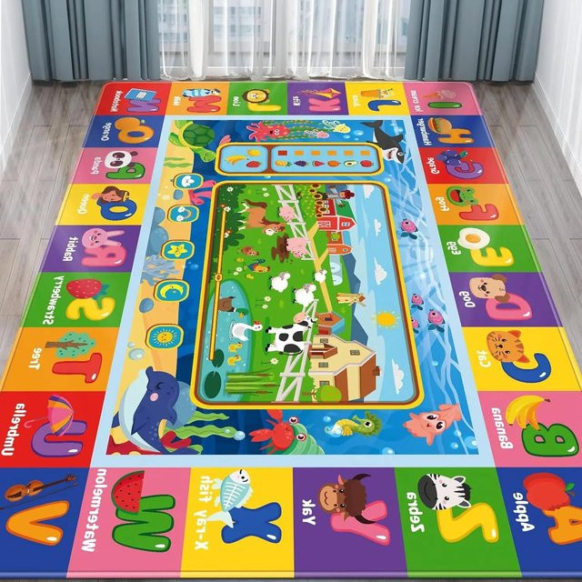 Karpetti ABC Tier Spielmatte für Kinder, bunt, B/B: 120 x 160 cm - Bild 1