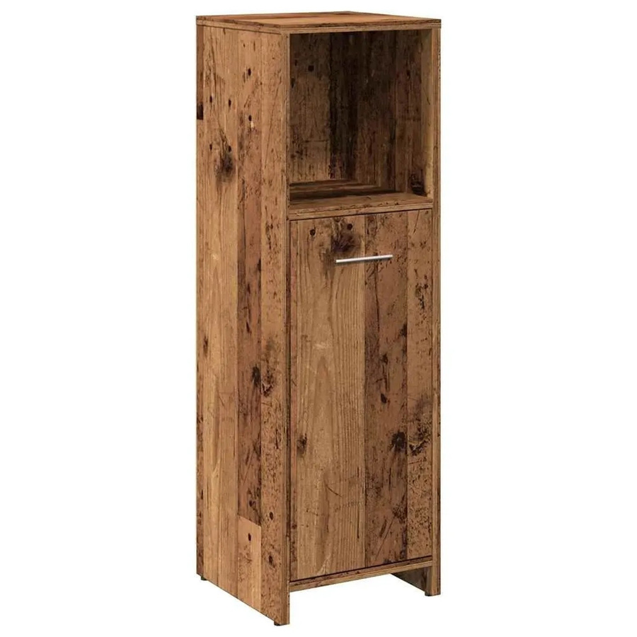 vidaXL Badschrank in Altholz-Optik, braun, B/T/H: 30 x 30 x 95 cm - Bild 2