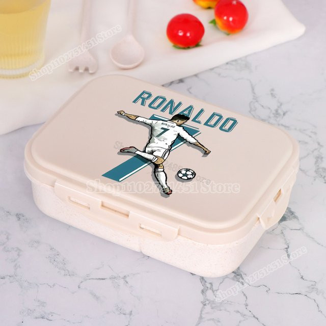 Cristiano Ronaldo CR7 Lunchbox mit Fußballstar-Print als praktische Lebensmittelbox für Picknick und unterwegs - Bild 1