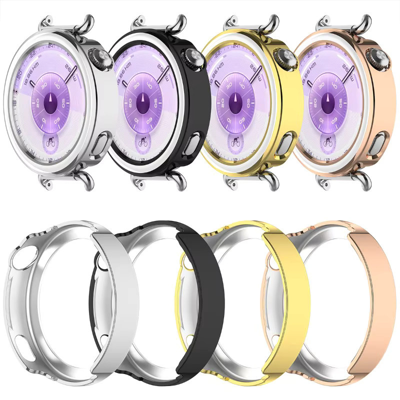 CAOWTAN Smartwatch Schutzhülle für Huawei GT6 GT5 41mm, PC, Silber, Unisex - Bild 2