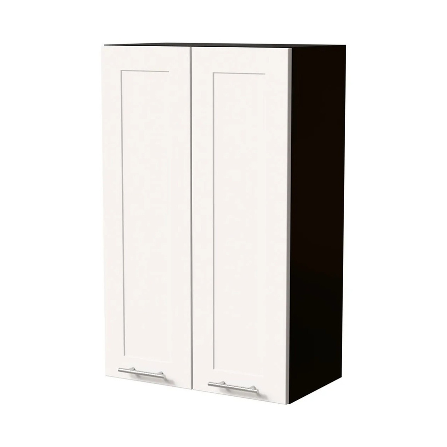 Feldmann-Wohnen Hängeschrank Oslo W4/60 Küchenschrank in Schwarz und Weiß Matt mit Soft-Close-Türen, B/T/H: 60 x 32,5 x 96 cm - Bild 2