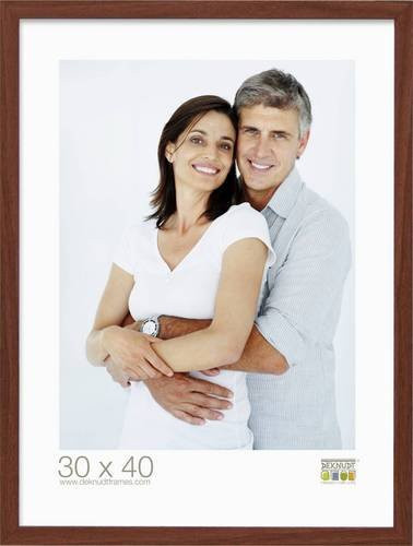 Deknudt S44CH3 Bilderwechselrahmen aus Holz in Braun mit Glas, B/H: 30 x 40 cm - Bild 1