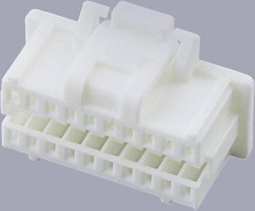 Molex Buchsengehäuse-Kabel 20-polig in Weiß mit 1mm Rastermaß 5011892010 - Bild 1