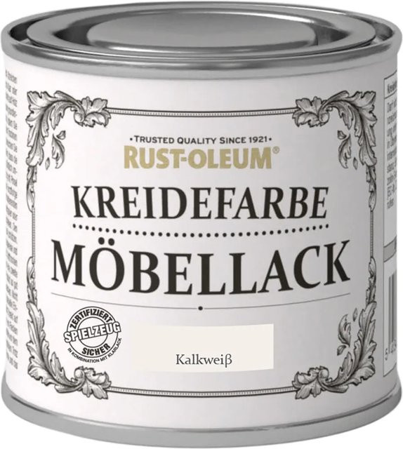 Rust-Oleum Kreidefarbe Möbellack Kalkweiß Matt 125 ml - Bild 1