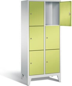 C+P Möbelsysteme Garderobenschrank Classic in Viridingrün und Lichtgrau, H x B x T: 185 x 81 x 50 cm - Bild 1