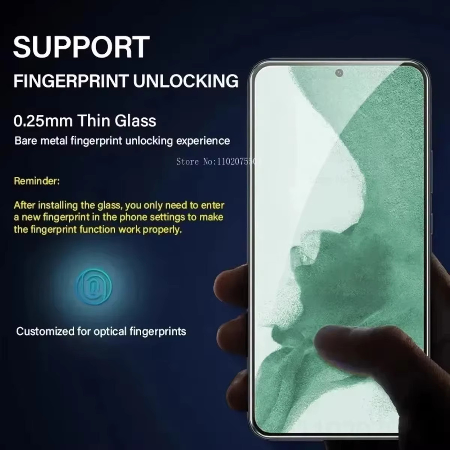 Samsung Galaxy S26 S25 S24 S23 S21 S20 S10 S9 S8 Plus Ultra FE Displayschutzfolie aus 9H HD gehärtetem Glas, transparent, 1-3 Stück - Bild 3