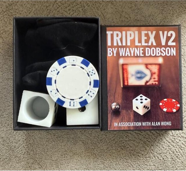 Magic.Factory Triplex V2, Close Up Zaubertrick, Mentalismus, Magie, Zauberer Prop Zubehör, Illusion - Bild 1