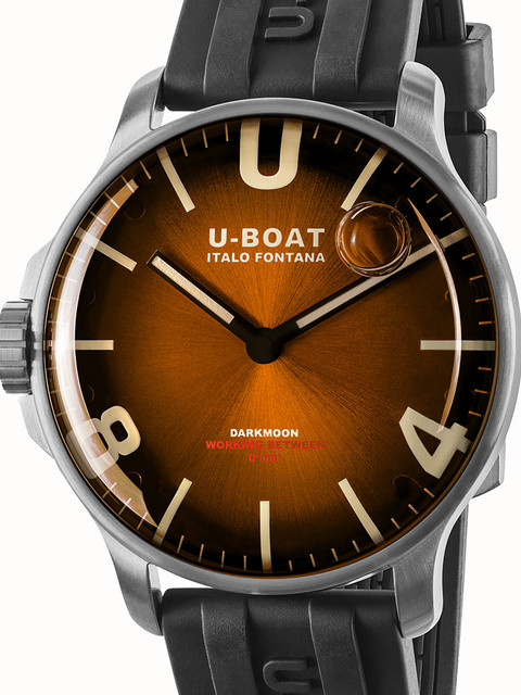 U-Boat Armbanduhr, Quarz, Edelstahl, 44 mm, Braun, Herren - Bild 1
