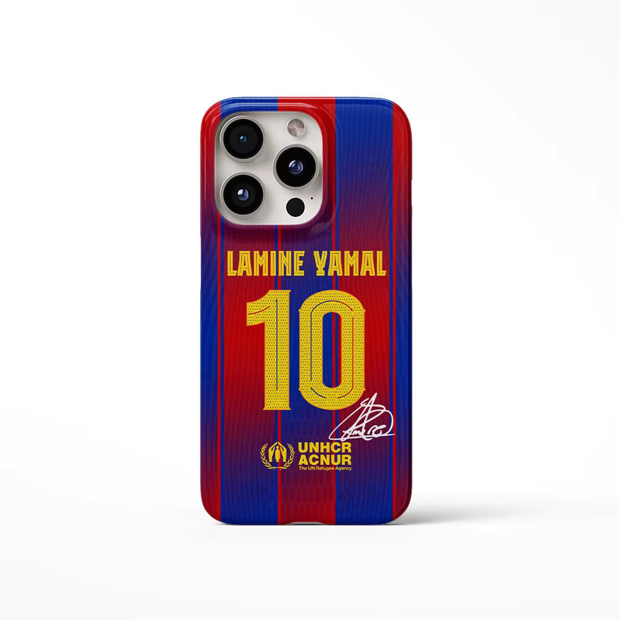 Fußball Trikot Handyhülle mit glänzendem Finish für Apple iPhone 11 bis iPhone 17 Pro Max aus hartem PC-Material - Bild 2
