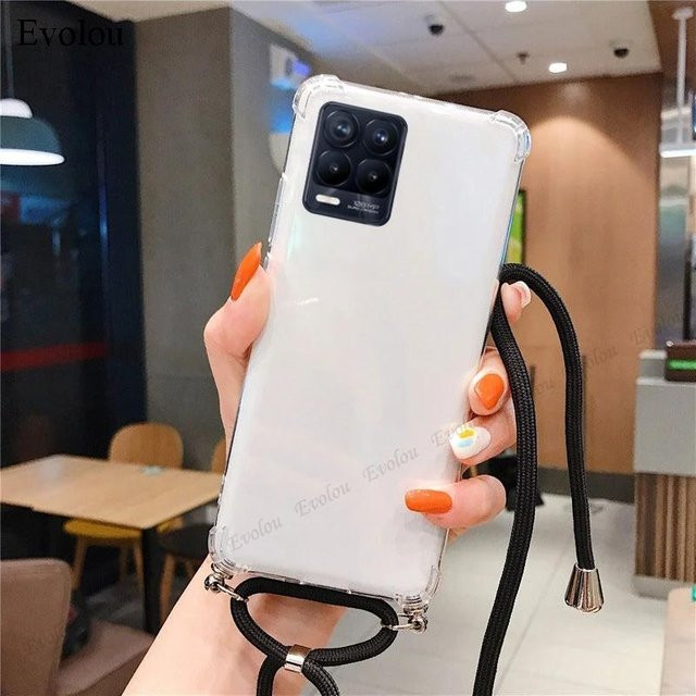 Motorola Crossbody Lanyard Hülle für Moto Edge 60 Fusion, 60S, 60 Pro und Edge 0 Neo, Transparent, Stoßfestes Weiches Silikon - Bild 1